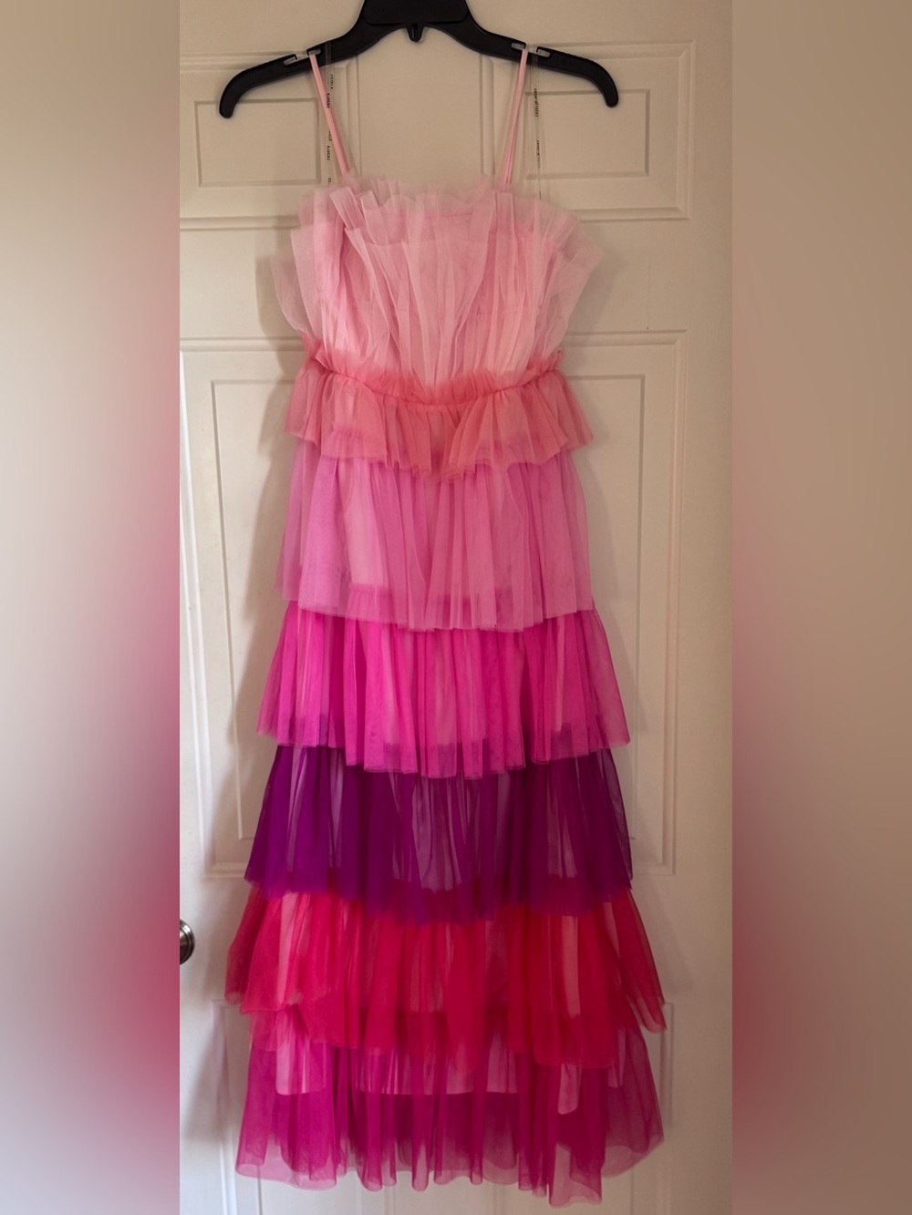 NEW “Collection by Cezanne” Pink Ombre Tiered Tulle Dress